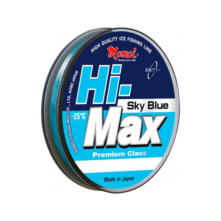 Леска монофиламентная Momoi Hi-Max 0.15мм/30м 2,5кг голубая. Фото №1