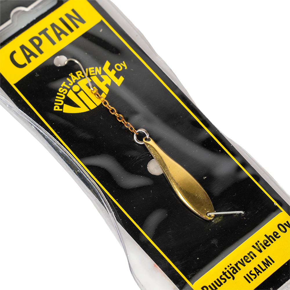 Блесна Puustjarven Captain 38мм, 5гр, цвет (Hop/Mes) цепочка-крючок. Фото №3