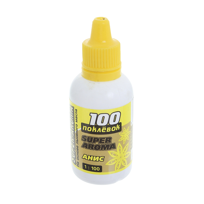 Арома-капли "100 Поклёвок" SUPER AROMA Анис (1 фл. - 30 мл.). Фото №1