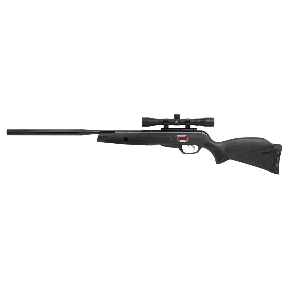 Винтовка пневматическая GAMO Black Bull IGT (переломка, черный пластик, прицел 4x32, 3Дж.), калибр 4,5 мм. Фото №3