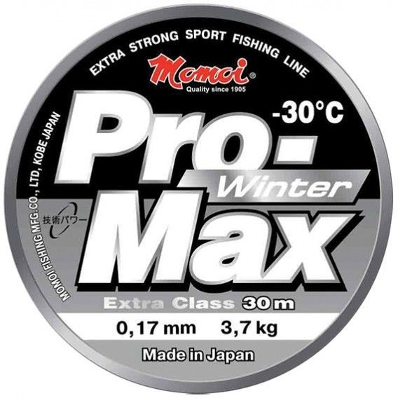 Леска монофиламентная Momoi Pro-Max Winter 0.18мм/30м 4.1кг прозрачная. Фото №1