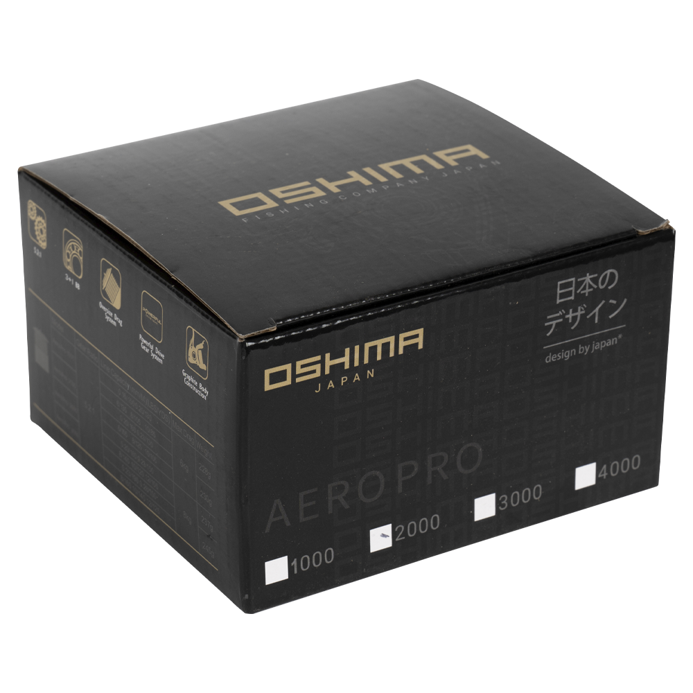 Катушка безынерционная Oshima Aero Pro 2000 (bb 3+1; gr 5.2:1). Фото №6