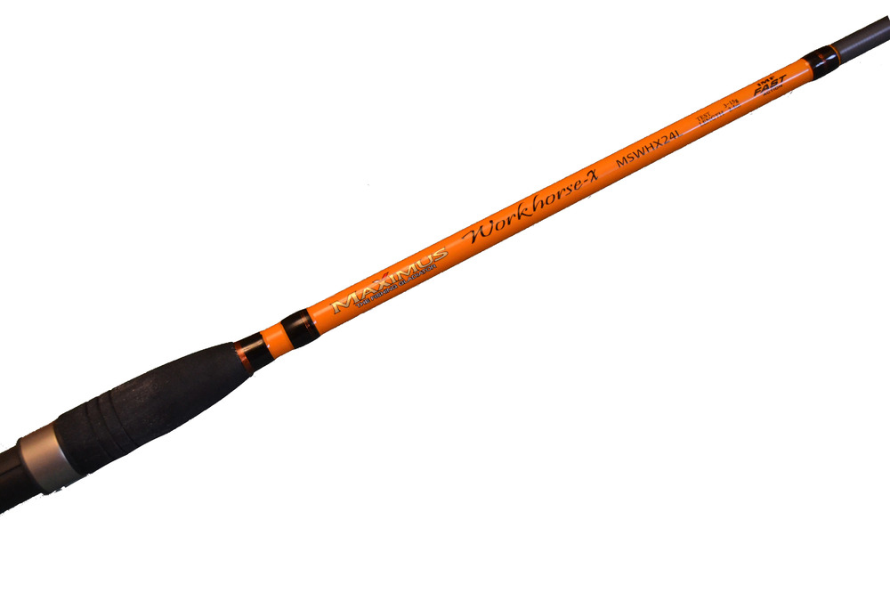 Удилище спиннинговое Maximus WORKHORSE-X 24L 2,4m 3-15g (рукоять неопрен). Фото №2