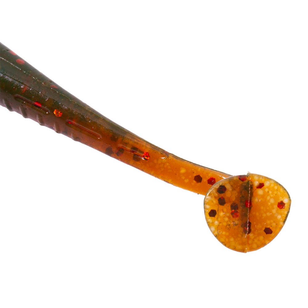 Виброхвост Lucky John Pro Series Baby Rockfish 2,4" 62мм, (10шт. упак.) цвет 085. Фото №5