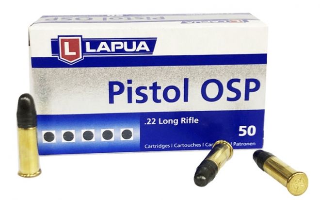 Патрон нарезной LAPUA калибр 22 LR PISTOL OSP 2,59 гр. 40 grn. (в пачке 50 шт.). Фото №2