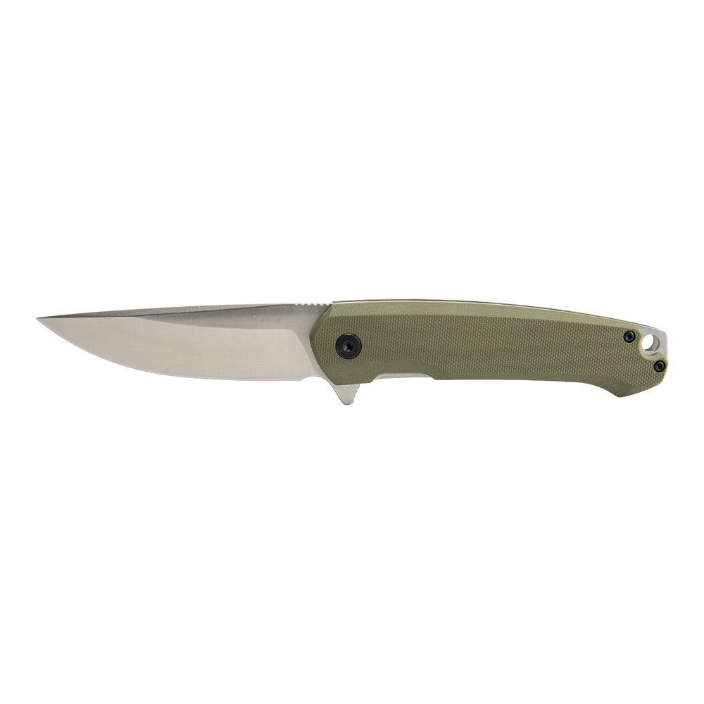 Нож складной Kranch G-234, клинок AUS8, рукоять G10 green. Фото №1