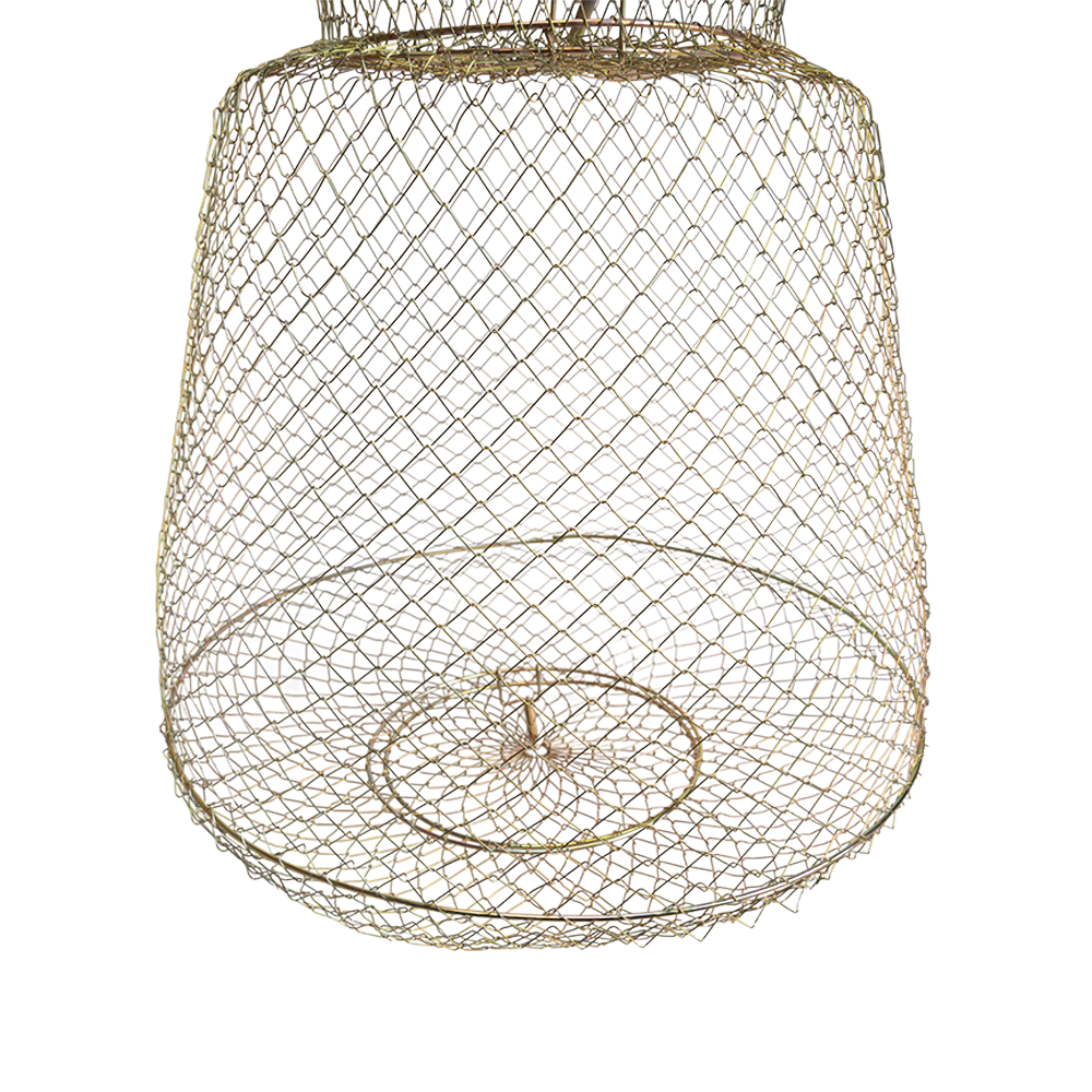 Садок рыболовный Tirana с ручкой, металлическая сетка,  d40, 40см. Фото №3