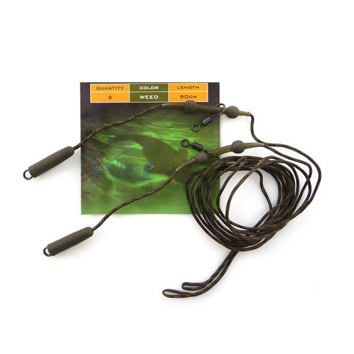 Противозакручиватель PB Productgle Silk Ray Heli Chod Leader 90см gravel. Фото №2