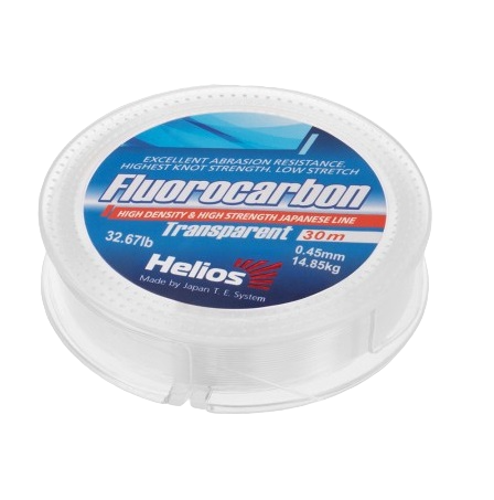Леска Hellios флюрокарбон Transparent 0.50mm 30м. Фото №2