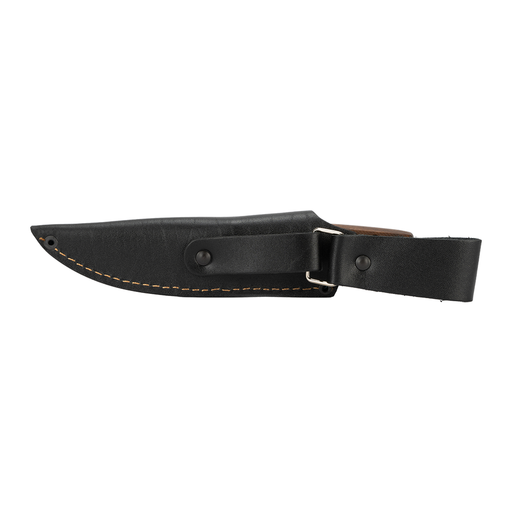 Нож Kizlyar Supreme Santi, AUS-8 StoneWash, дерево, кожа. Фото №3