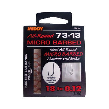 MIDDY Silver Fish 16 to 0.14 (уп 9шт) Крючок с поводком . Фото №2 MIDDY Silver Fish 16 to 0.14 (уп 9шт) Крючок с поводком . Фото №2