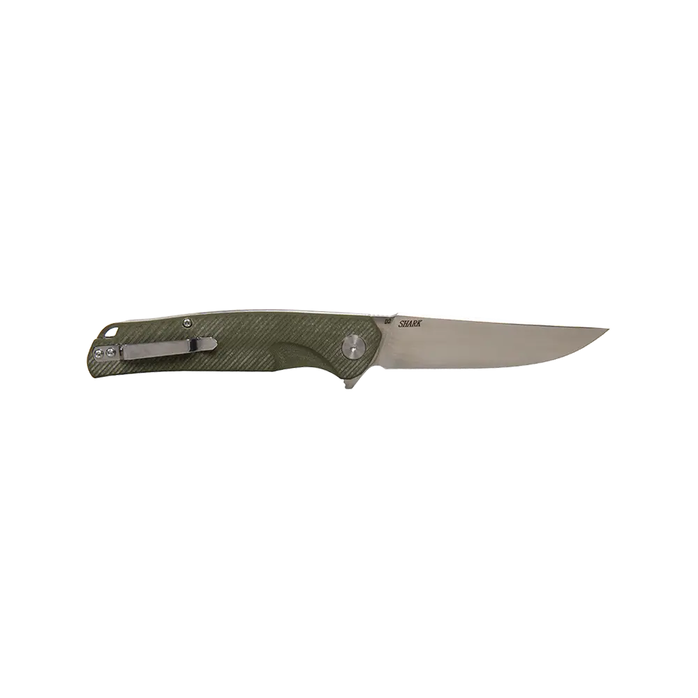 Нож складной Кизляр Shark, клинок D2, рукоять G10, зеленый. Фото №2
