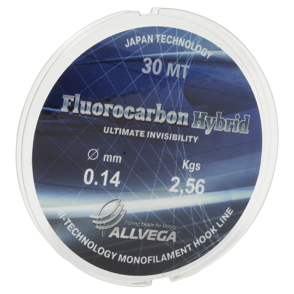 Леска ALLVEGA "FLUOROCARBON Hybrid" 0.14мм (30м) (2,56кг) (LFH3014). Фото №2