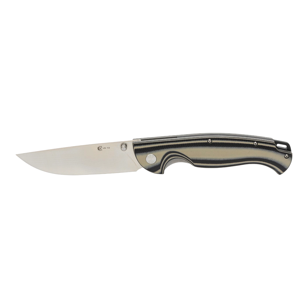 Нож складной МС "Сибиряк" сталь VG-10, рукоять G10 (черно-серая). Фото №3