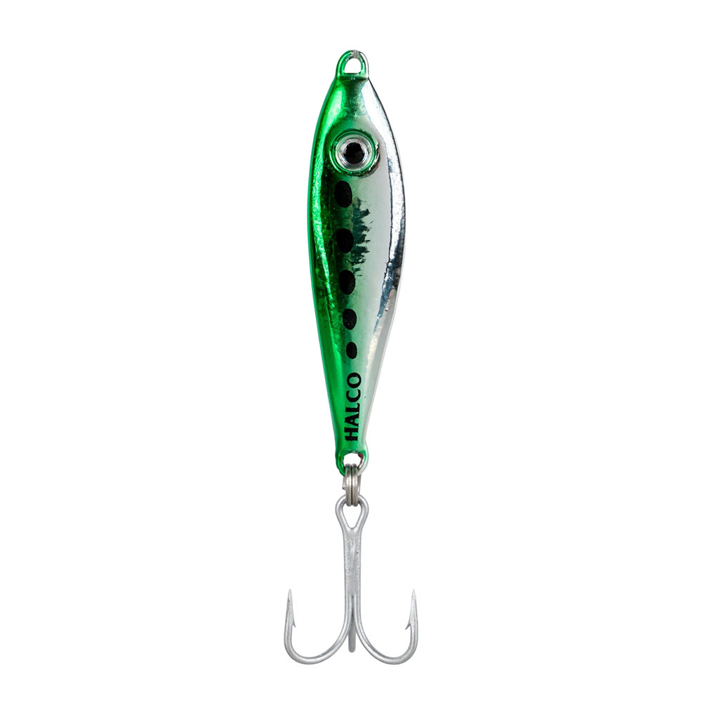 Блесна колеблющаяся Halco OUTCAST, 40г, GREEN. Фото №2