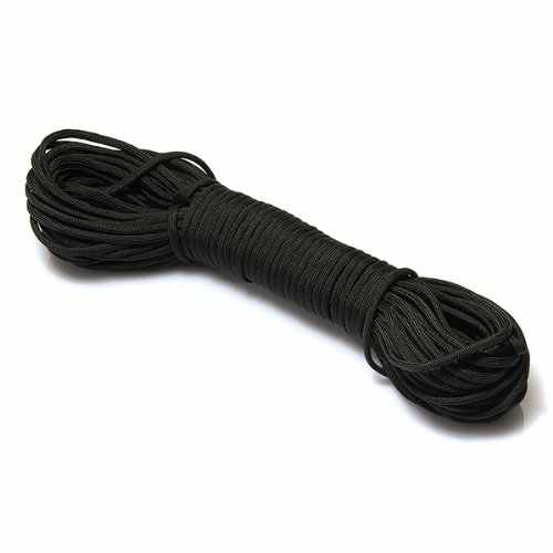 Шнур для ножа Parachute Cord черный , 1 м. Фото №1