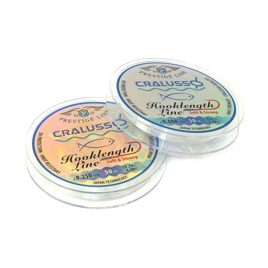 Леска CRALUSSO Hooklength Prestige (50м) - 0,143мм. Фото №1