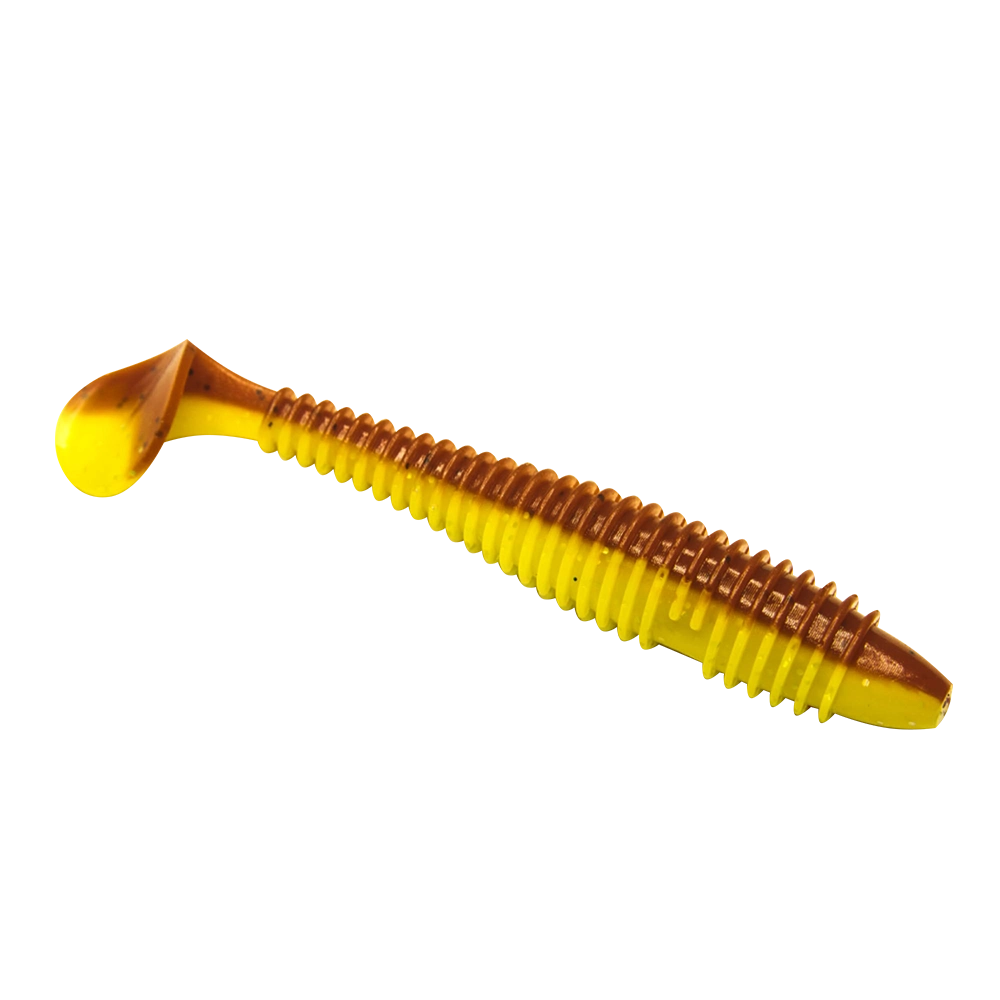 Виброхвост Esox Swinky Fat 5.5" 140мм, (3шт. упак.), цвет DC005. Фото №2