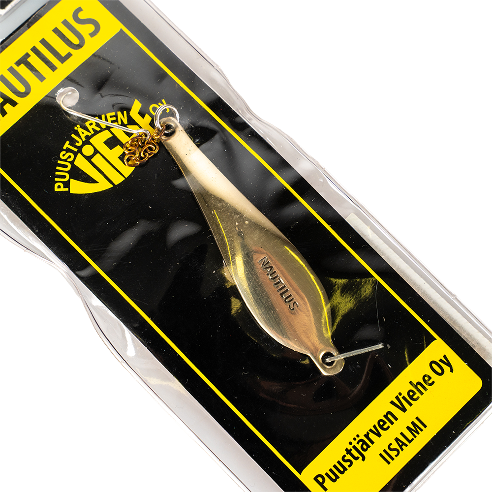Блесна Puustjarven Nautilus 60мм, 14гр, цвет (Hop/Hop) цепочка-крючок. Фото №2