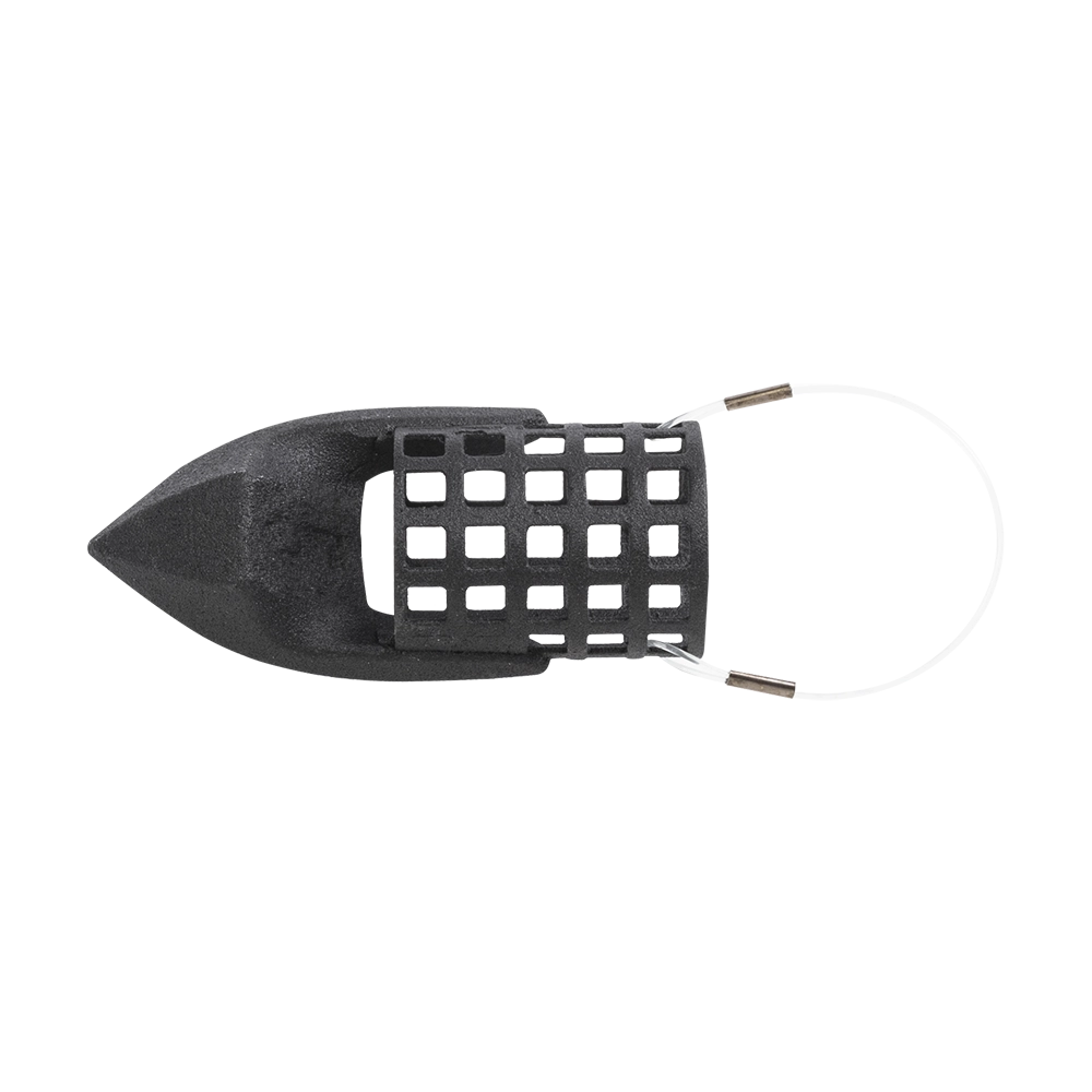 Груз-кормушка металлическая X-FEEDER ME BULLET ARROW S PERFO 050 г (20 мл, цвет Matt Black, перфорированная сетка). Фото №3