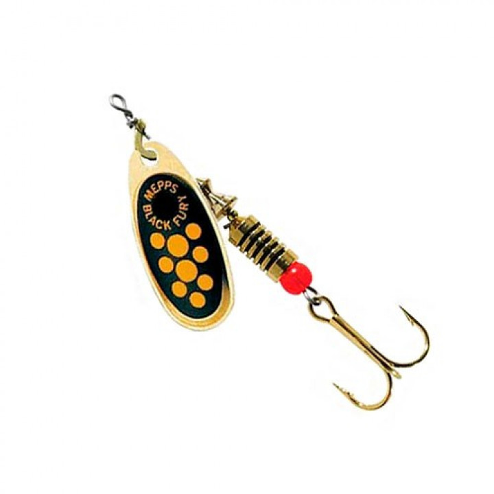 Блесна Mepps Black Fury 3 Gold/Yellow. Фото №1