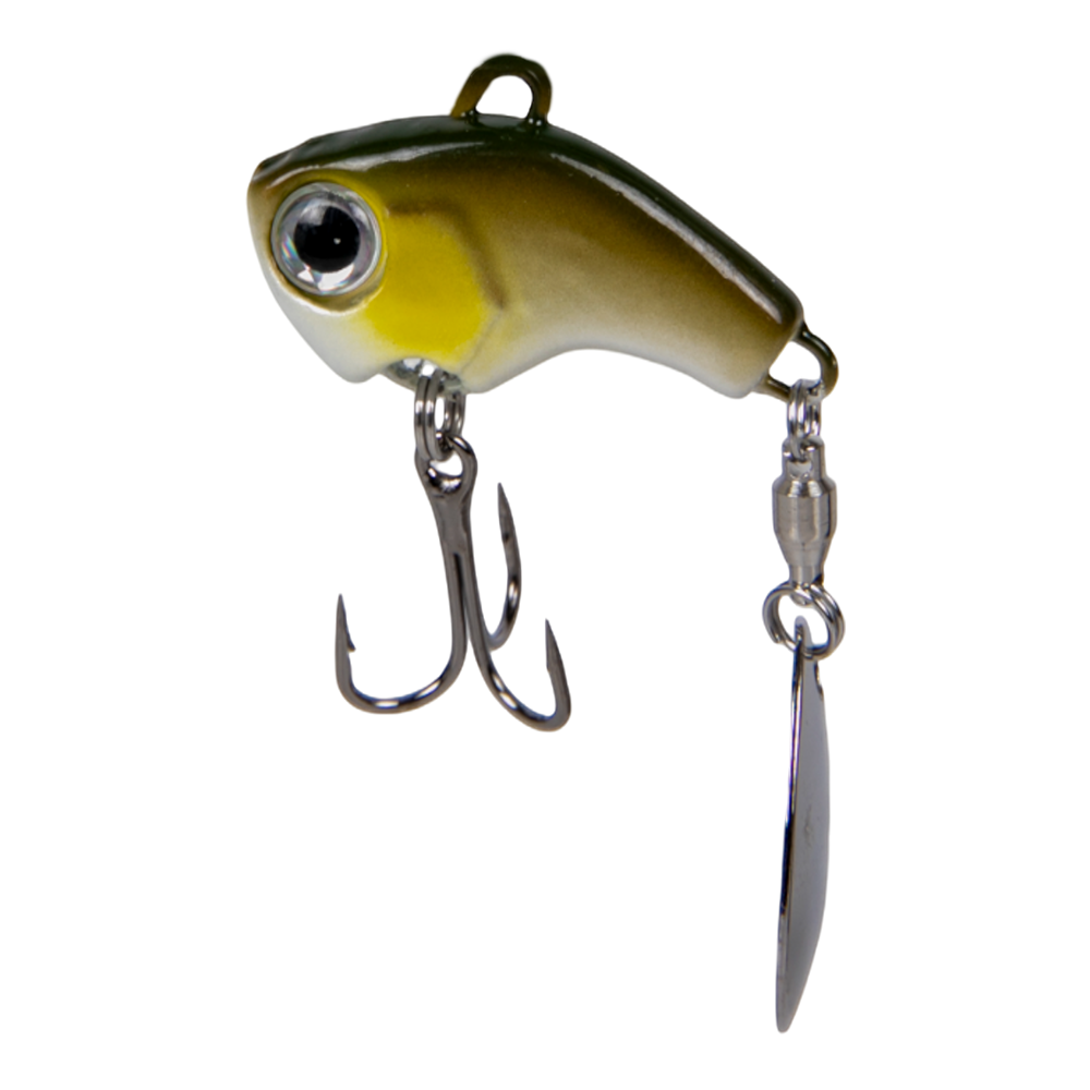 Тейл-спиннер Fish Hawk VIBEZ 21гр, цвет 06 хаки/сер. Фото №1