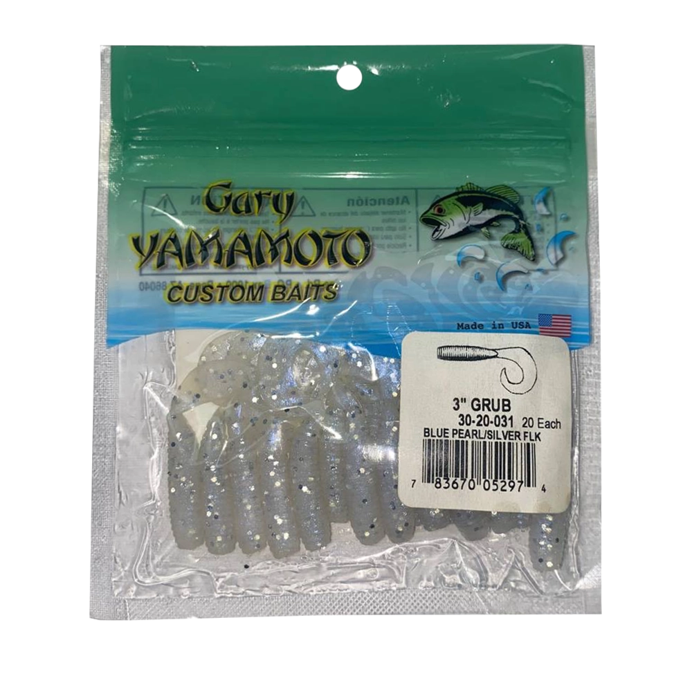 Твистер Gary Yamamoto Single Tail Grubs 3" 7.5см, 20шт. в уп, цвет 031. Фото №3