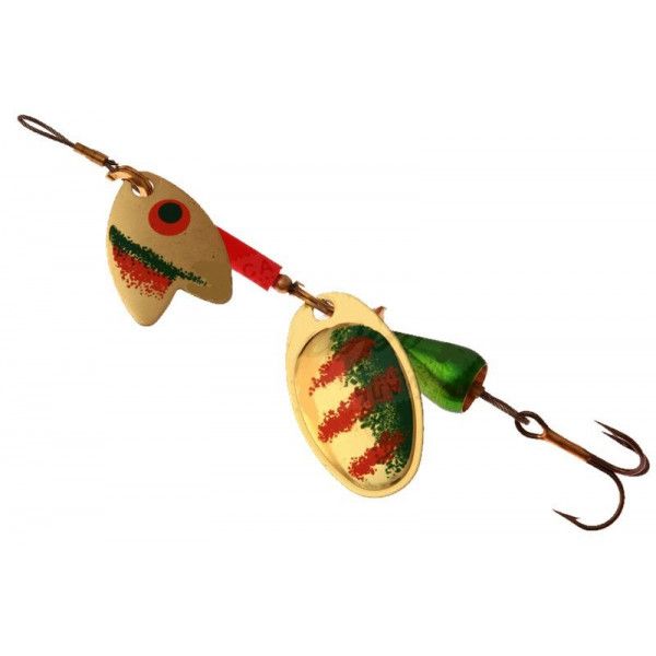Блесна вращающаяся Mepps TANDEM TROUT, 1, Gold/Green/Orange. Фото №1