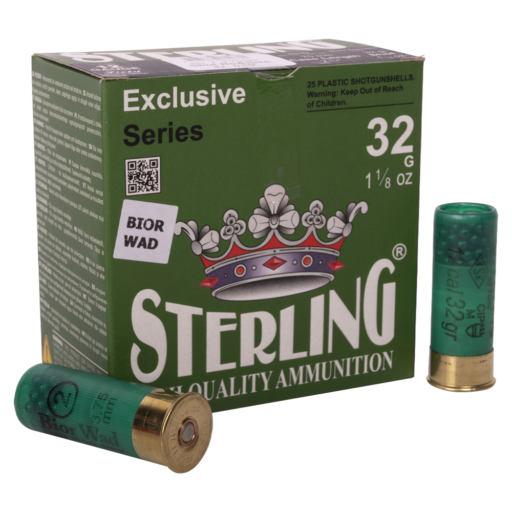 Патрон STERLING 12/70 Bior №2 32 гр. (пачка 25 шт.). Фото №1