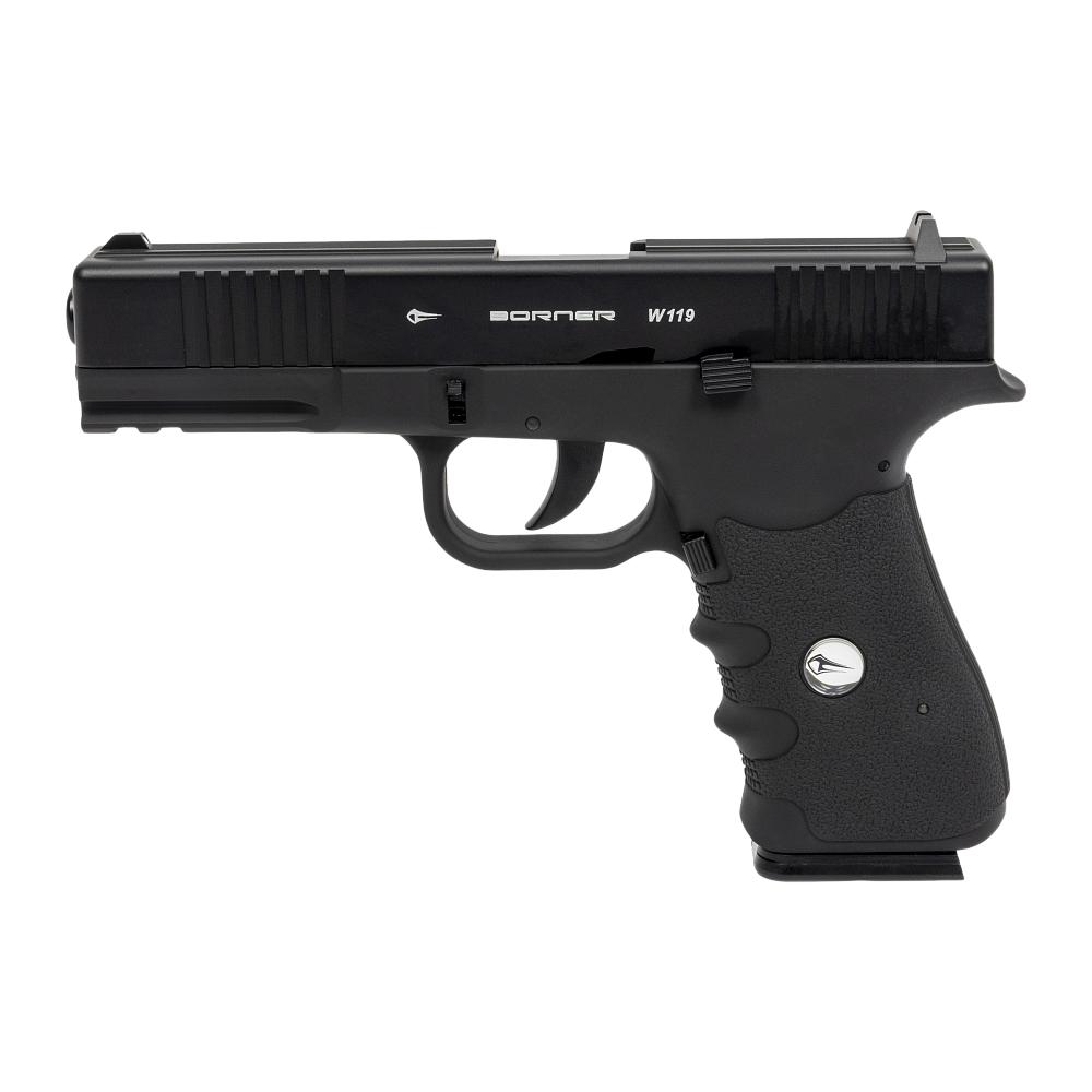 Пистолет пневматический BORNER W119 (Glock 17), калибр 4,5 мм. Фото №1