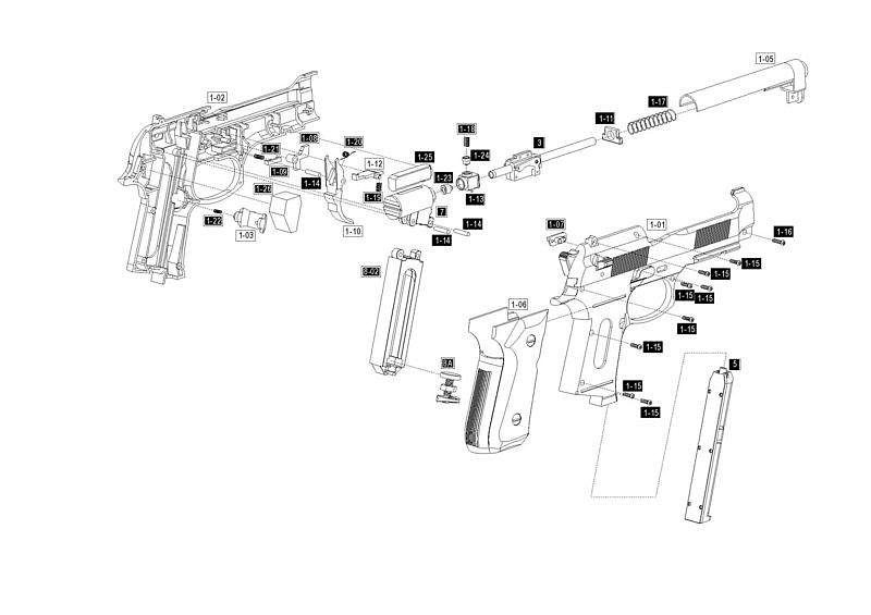 Фиксатор магазина Beretta Elite II. Фото №2