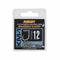 Крючки MIDDY KM-1 Eyed Hooks pkt of 16s (10шт)