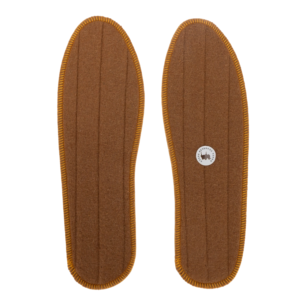 Стельки EuroWool 100% верблюжий войлок (рыжий) р. 43. Фото №1 Стельки EuroWool 100% верблюжий войлок (рыжий) р. 43. Фото №1