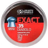 Пуля пневматическая "JSB Diabolo Exact", калибр 9,0мм, 5,03гр., 77,62gr (100 шт) (в кор 30 шт)