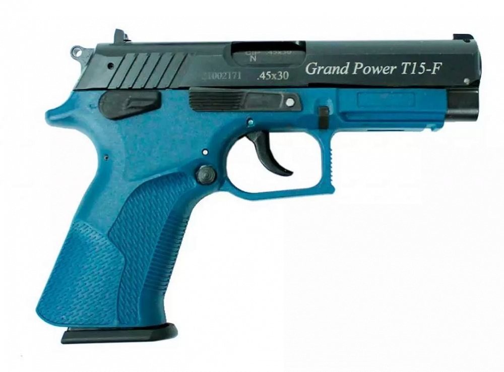 Пистолет ООП Grand Power T15-F(синий)  кал. 45Х30. Фото №3