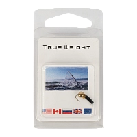Мормышка вольфрамовая Trye Weight черная "Гвоздешарик" d1,5мм шарик, золото, паетка (10шт)