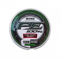 Шнур YOSHINO PE (зеленый) 150м 0,16мм 12,30 кг