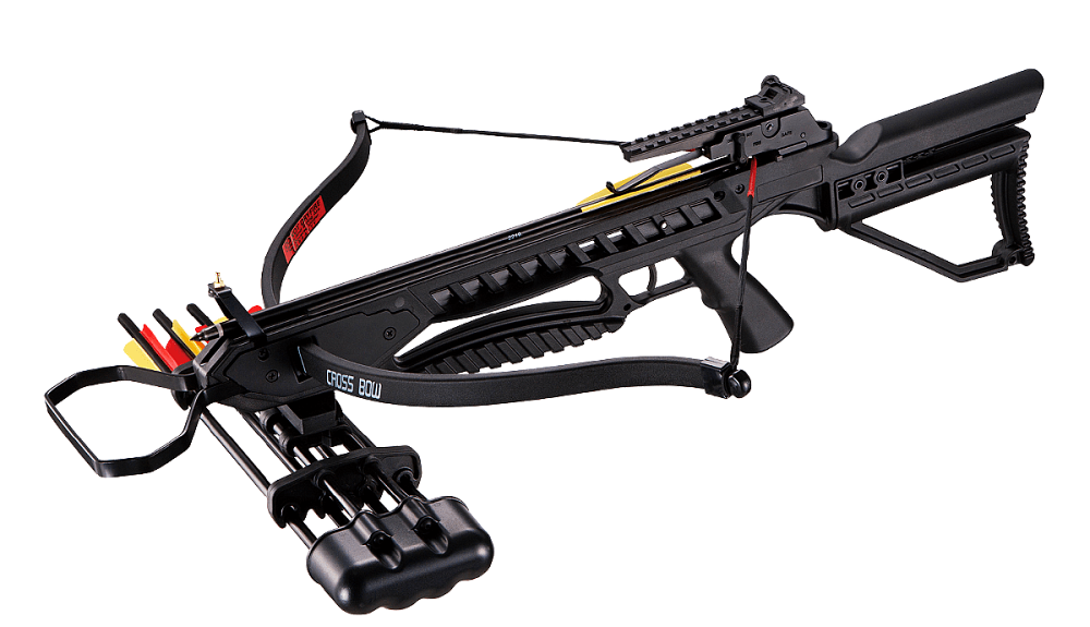 Арбалет рекурсивный Man Kung - MK XB21 (черный, 2 стрелы, воск, стрингер). Фото №2