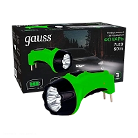 Фонарь ручной Gauss модель GFL105 7LED 60lm lead acid 700mAh LED