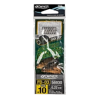 Крючок с поводком Owner FD-03 Q.STOP 10-0.22