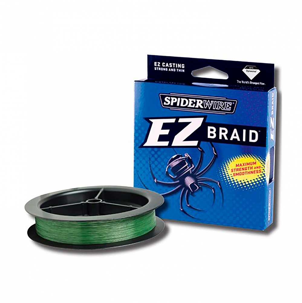 Леска плетеная SPIDERWIRE "EZ BRAID" 0.12mm (137m)(6.2kg)(зеленая). Фото №1