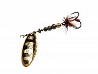 Блесна вращающаяся Lucky John Shelt Blade Tungsten Body №3, 15гр, цвет (001)