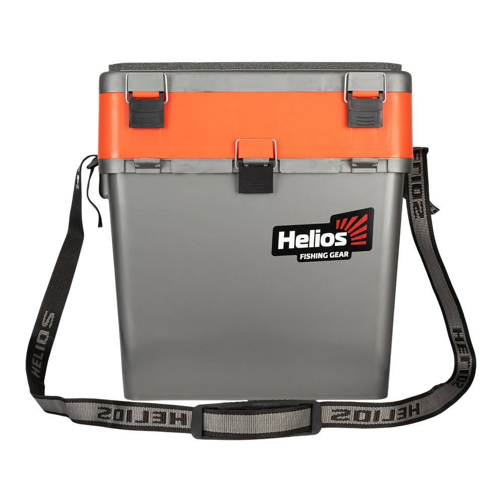 Ящик рыболовный зимний серый/оранжевый Helios (HS-IB-19-GO). Фото №1 Ящик рыболовный зимний серый/оранжевый Helios (HS-IB-19-GO). Фото №1