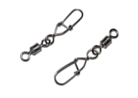 Вертлюг с застежкой UG I-301 (черный) № 1/0 (тест 26кг) (4шт.) (I30110B)
