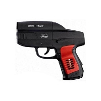 Пистолет пневматический Umarex Red Hawk (чёрный с красными пластиковыми накладками)