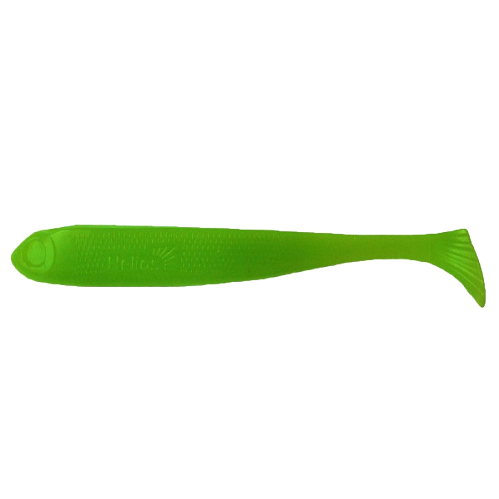 Виброхвост Helios Jumbo 4,95"/12.5 см Lime 5шт. (HS-7-008). Фото №1