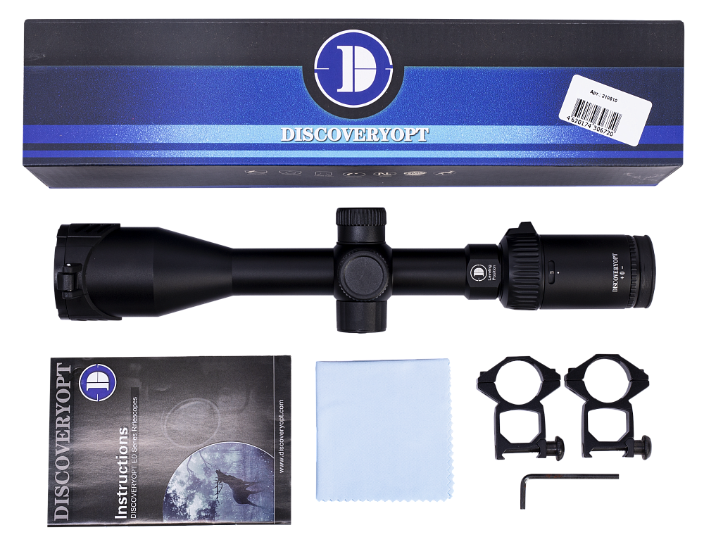 Прицел Discovery оптический VT-R 3-9X40AC 25.4мм кольца на weaver в комплекте. Фото №6 Прицел Discovery оптический VT-R 3-9X40AC 25.4мм кольца на weaver в комплекте. Фото №6