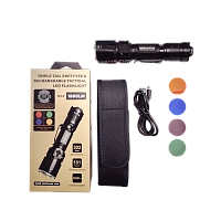 Фонарь OhotAktiv LEDMAX тактический (1800 Lm, 302 м, CREE XHP35HD, 1x18650, 4 filter)