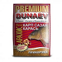 Прикормка "DUNAEV-PREMIUM" 1кг Карп-Сазан Жареный арахис