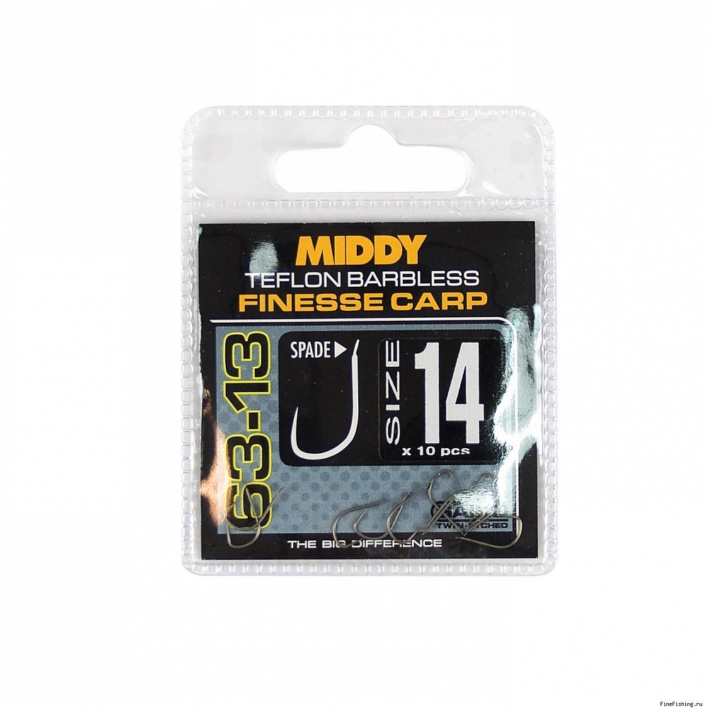 MIDDY T63-13 Hooks 18s Крючки (10шт). Фото №1